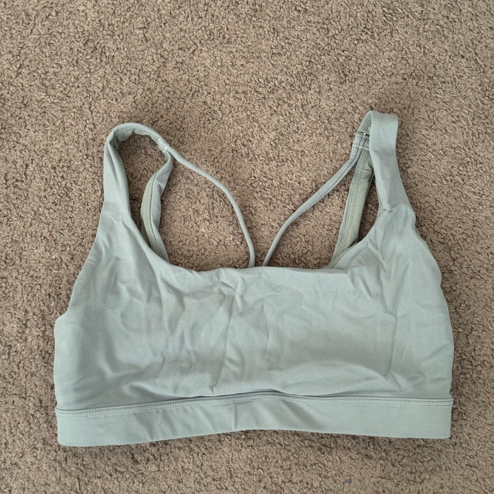 Athleta Light Gray Sports Bra